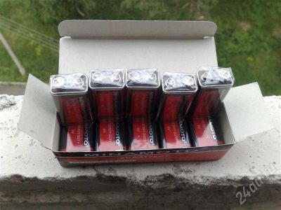 Лот: 404179. Фото: 1. Батарейка крона 9V Minamoto. Разное