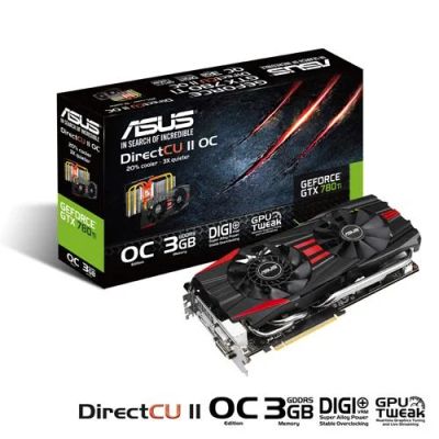 Лот: 7089297. Фото: 1. Видеокарта Asus GTX 780 TI OC... Видеокарты