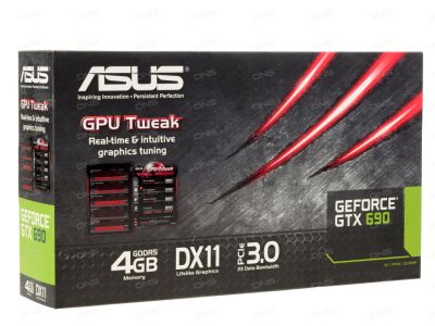 Лот: 8961711. Фото: 1. Видеокарта ASUS GeForce GTX 690... Видеокарты