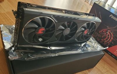 Лот: 22206436. Фото: 1. Видеокарта PowerColor Radeon RX... Видеокарты