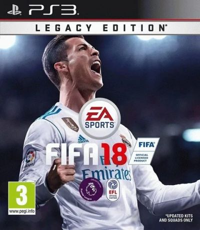 Лот: 13345357. Фото: 1. FIFA 18 Legacy Edition [PS3, русская... Игры для консолей