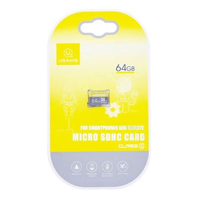 Лот: 22150711. Фото: 1. КАРТА ПАМЯТИ USAMS microSDHC 64GB... Карты памяти