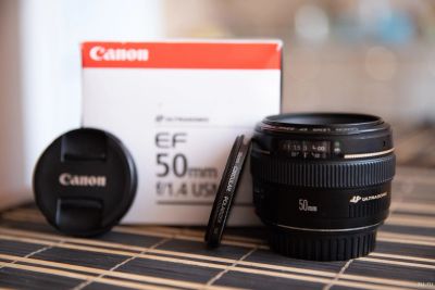 Лот: 12999002. Фото: 1. Canon EF 50 mm F/1.4 USM. Объективы