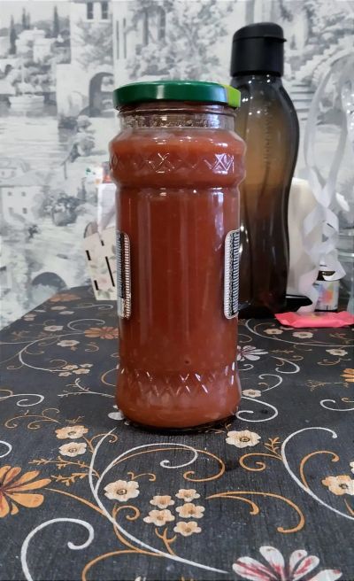 Лот: 20513452. Фото: 1. томатный сок с перцем. Домашние заготовки