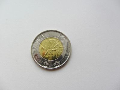 Лот: 6889073. Фото: 1. Канада 2 доллара 2014 " Подожди... Америка