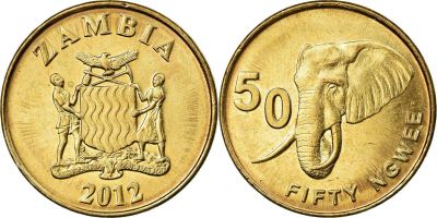 Лот: 18812511. Фото: 1. Замбия 50 нгве 2012 UNC. Африка