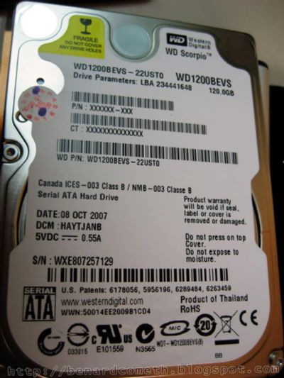 Лот: 4448170. Фото: 1. WD1200BEVS. Жёсткие диски (HDD)