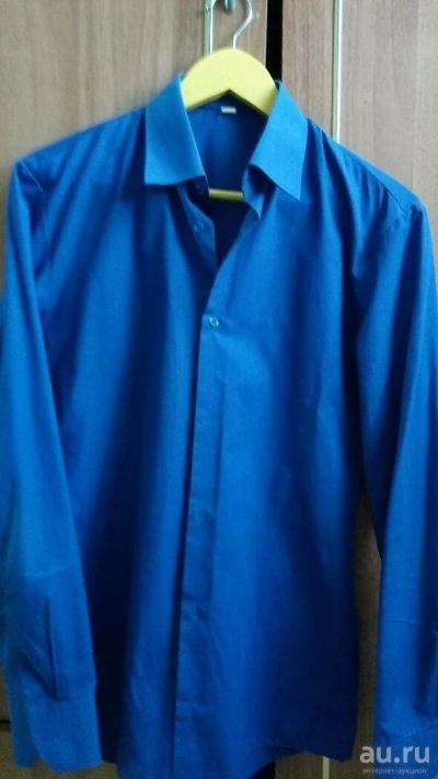 Лот: 9850186. Фото: 1. Рубашка синяя на мальчика с длинным... Школьная форма