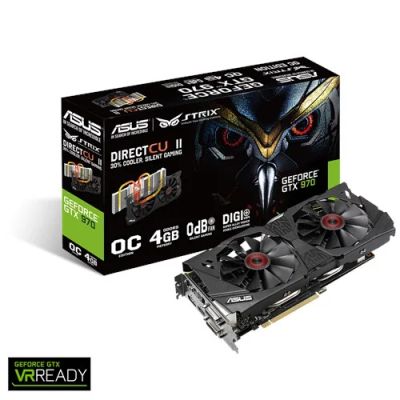 Лот: 11070513. Фото: 1. Asus STRIX GTX 970 DC2OC-4GD5. Видеокарты