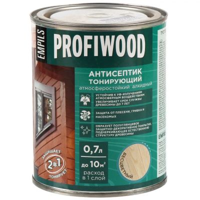Лот: 25355221. Фото: 1. Антисептик Profiwood, для дерева... Краски, лаки, растворитель