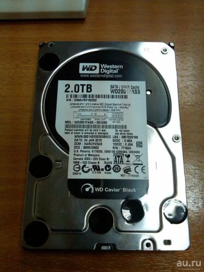 Лот: 8886976. Фото: 1. HDD WD2001FASS 2Tb SATA-II. Жёсткие диски