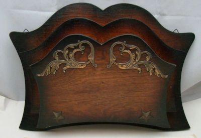 Лот: 17817357. Фото: 1. Полочка винтажная для писем и... Другое (антиквариат)