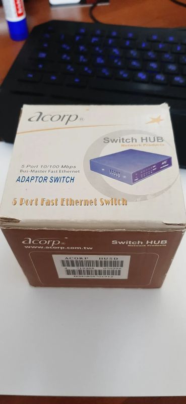 Лот: 19444373. Фото: 1. Коммутатор Acorp HU5D 10/100 Mbps... Коммутаторы