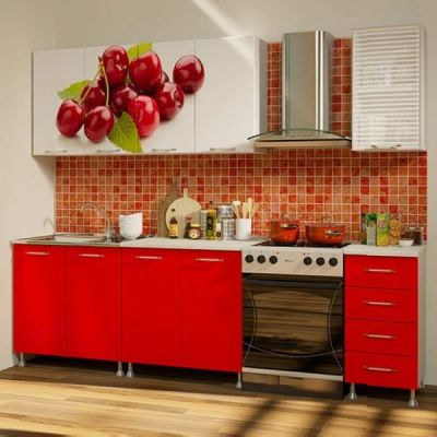 Лот: 9443791. Фото: 1. Кухонный гарнитур Спелая вишня. Кухонные гарнитуры