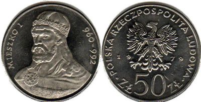 Лот: 4895890. Фото: 1. Польша 50 злотых 1979 из серии... Европа
