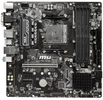 Лот: 18732712. Фото: 1. Плата под AM4: MSI B450M PRO-VDH... Материнские платы