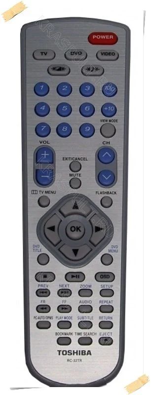 Лот: 15905250. Фото: 1. Пульт TOSHIBA RC-32TR, 20SLDT1. Пульты ДУ