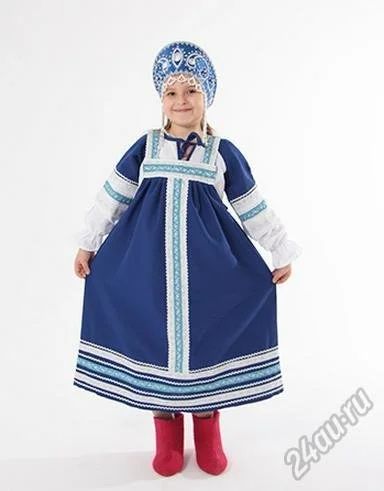 Лот: 6589102. Фото: 1. Русский народный костюм для девочки... Детские карнавальные, праздничные костюмы