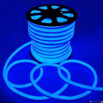 Лот: 16903267. Фото: 1. Гибкий НЕОН 2-жилы Led 50м. СИНИЙ... Гирлянды, шарики, новогодние аксессуары