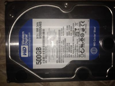 Лот: 5508926. Фото: 1. Western Digital WD5000AAKS. Жёсткие диски (HDD)