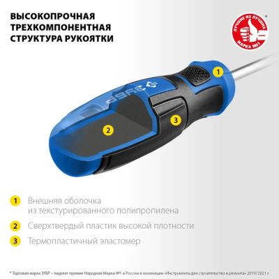 Лот: 25613170. Фото: 1. Переставная отвертка ЗУБР 25029... Ручные инструменты для автомобиля