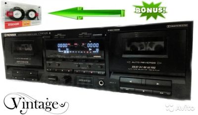 Лот: 7092118. Фото: 1. Винтаж! Кассетная дека Pioneer... Музыкальные центры, магнитолы