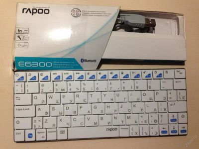 Лот: 3765662. Фото: 1. Клавиатура Rapoo E6300 White Bluetooth. Клавиатуры и мыши