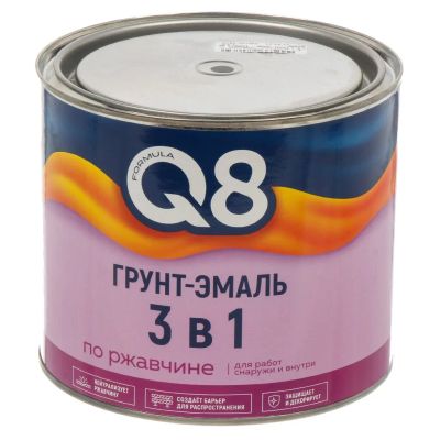 Лот: 25271623. Фото: 1. Грунт-эмаль Formula Q8, по ржавчине... Краски, лаки, растворитель