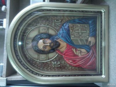 Лот: 13350894. Фото: 1. Икона Иисус кедр. Иконы