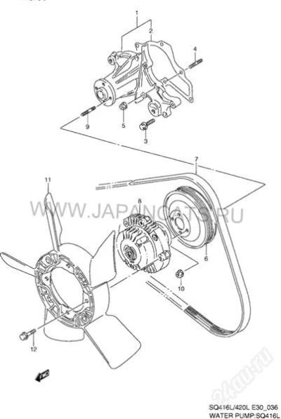 Лот: 2586980. Фото: 1. Ремень Bando 4PK950 Suzuki M13A... Расходные материалы