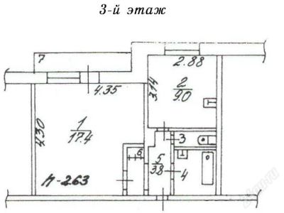 Лот: 1522375. Фото: 1. Продам 1-комнатную, 60 лет СССР... Квартиры, студии
