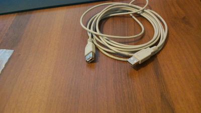 Лот: 3536585. Фото: 1. USB удлинитель. белый. Шлейфы, кабели, переходники