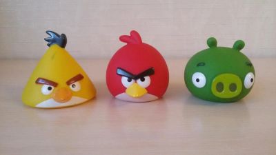 Лот: 9692013. Фото: 1. Angry Birds с пищалками. Игрушки для купания