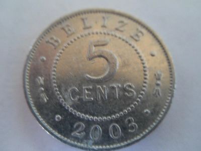 Лот: 5326199. Фото: 1. Белиз. 5 центов 2003 г. Америка