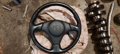 Лот: 17515215. Фото: 1. Руль с зарядом чёрный jzx100. Ходовая, подвеска, рулевое управление