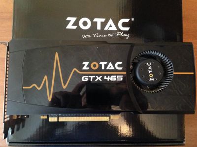 Лот: 3780248. Фото: 1. Видеокарта Zotac GTX 465 1GB. Видеокарты