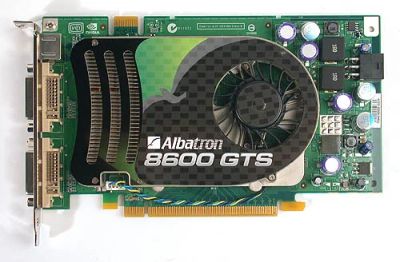 Лот: 4312769. Фото: 1. артефачная Albatron GeForce 8600GTS... Видеокарты