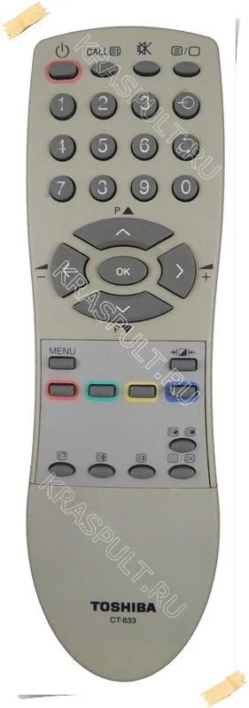 Лот: 15906085. Фото: 1. Пульт TOSHIBA CT-833. Пульты ДУ