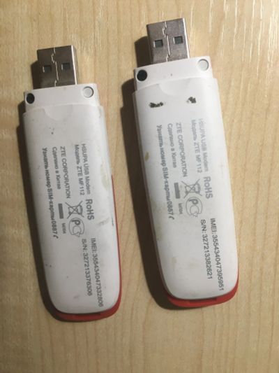 Лот: 15678452. Фото: 1. usb-модем ZTE MF112 (МТС) 2 шт. Беспроводные модемы