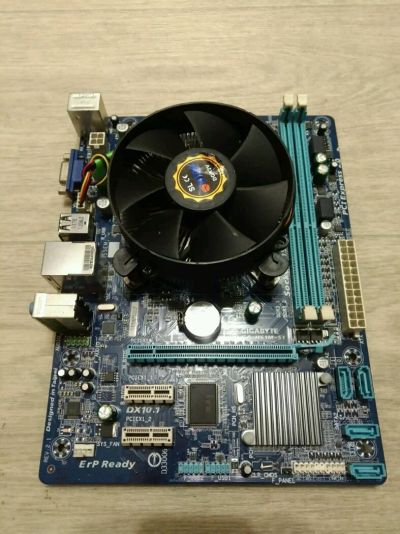 Лот: 11573254. Фото: 1. GA-H61M-S1 + Процессор G620 2x2600mhz. Материнские платы