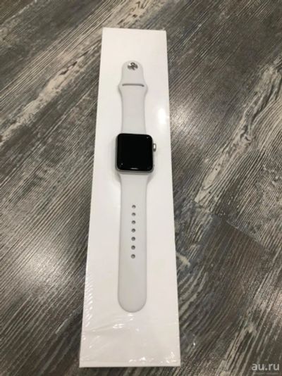 Лот: 17967232. Фото: 1. Apple Watch 3 series 38mm silver... Смарт-часы, фитнес-браслеты, аксессуары