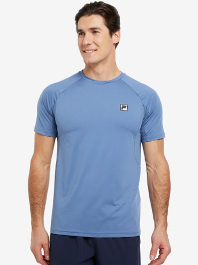 Лот: 22435550. Фото: 1. Футболка мужская FILA, Синий. Другое (спортивная одежда)