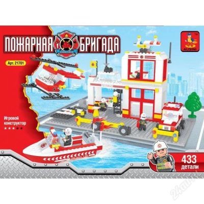 Лот: 2435906. Фото: 1. Конструктор "Пожарная бригада... Конструкторы