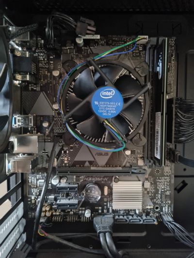 Лот: 19046726. Фото: 1. Комплект asus h310m + 8 Gb DDR... Материнские платы