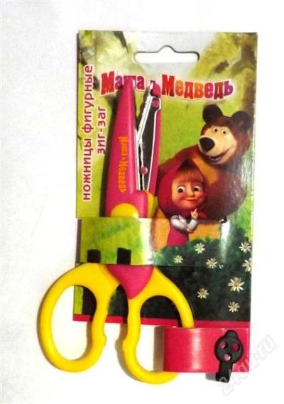 Лот: 2113369. Фото: 1. ножницы (лезвие зиг-заг) детские... Другое (творчество)