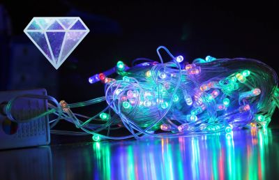 Лот: 12836141. Фото: 1. Гирлянда 6 метров 80 LED. Гирлянды, шарики, новогодние аксессуары