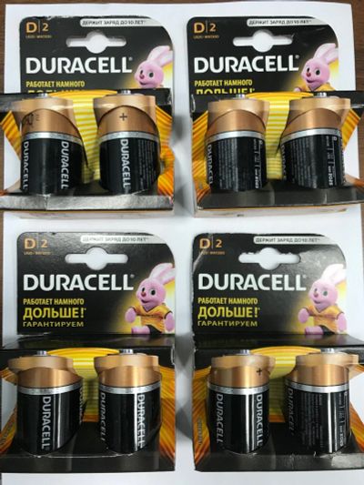 Лот: 14996671. Фото: 1. Батарейка Duracell D2. Батарейки, аккумуляторы, элементы питания