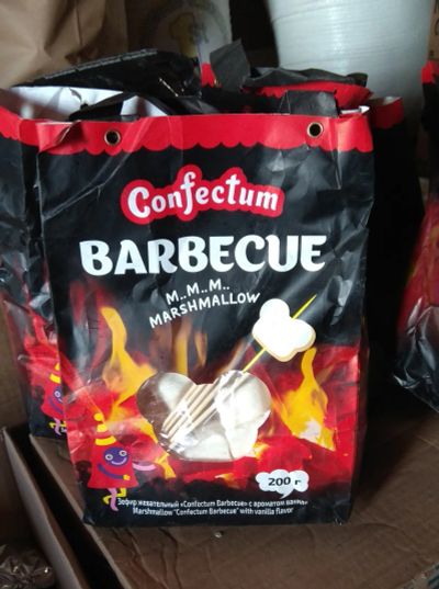 Лот: 19283122. Фото: 1. зефир Confectum Barbecue Marshmallow. Другое (кондитерские изделия, конфеты)