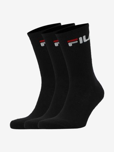 Лот: 22439081. Фото: 1. Носки FILA, 3 пары, Черный. Другое (спортивная одежда)
