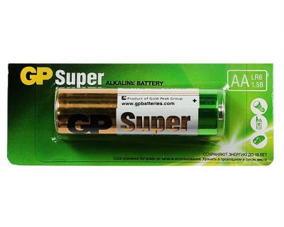 Лот: 20641852. Фото: 1. Батарейка AA GP Super LR06 5-BL... Батарейки, аккумуляторы, элементы питания